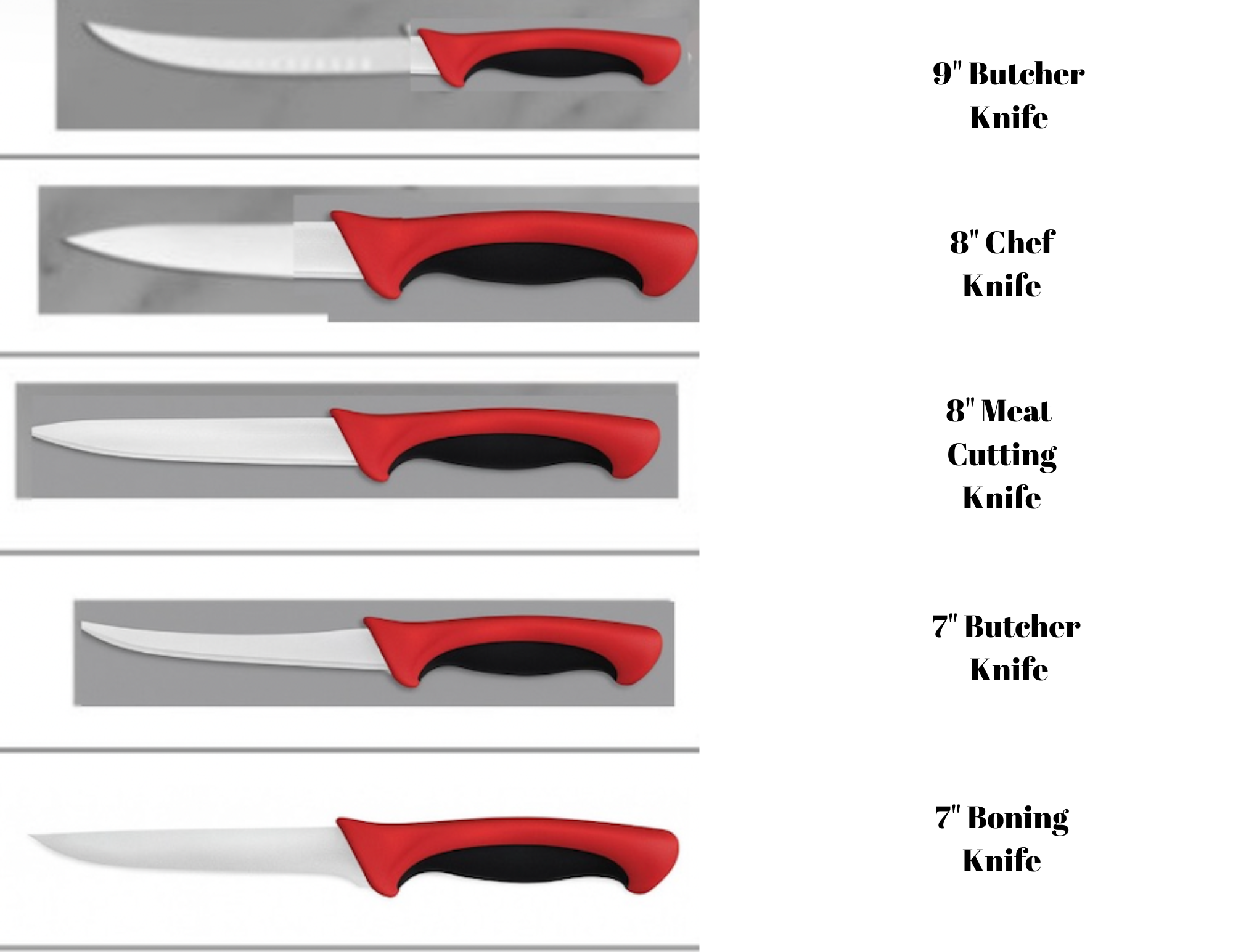 Professional Restaurant Knives - Set 1